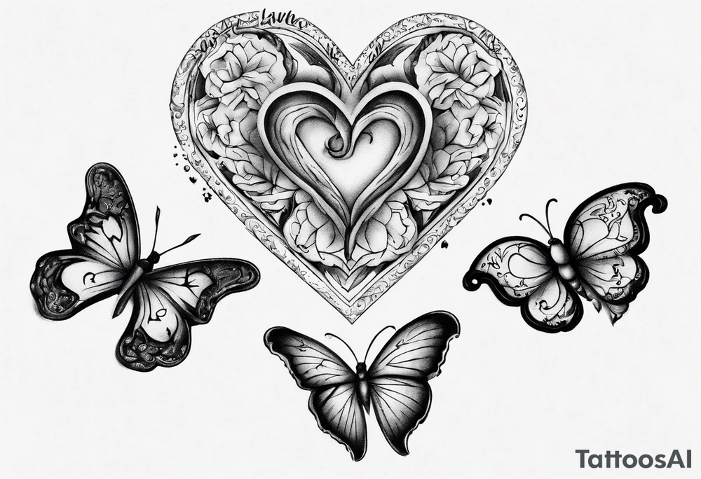 Heart 
butterflies
Layla Jones
4-ever and always tattoo idea