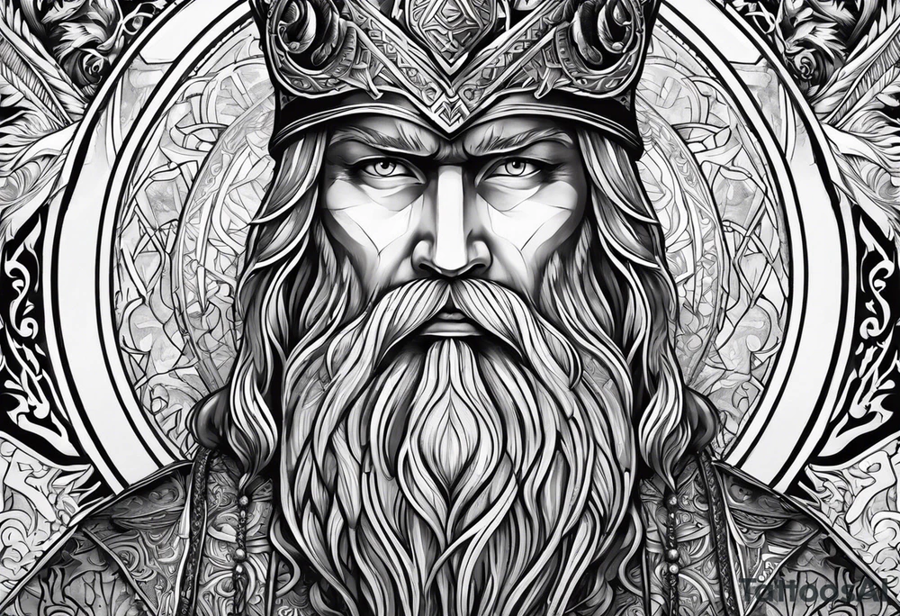 odin nordic tattoo idea