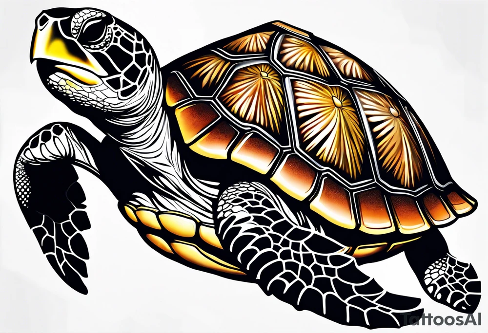 Sea turtle tattoo idea