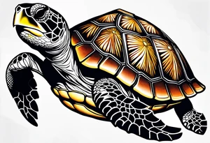 Sea turtle tattoo idea