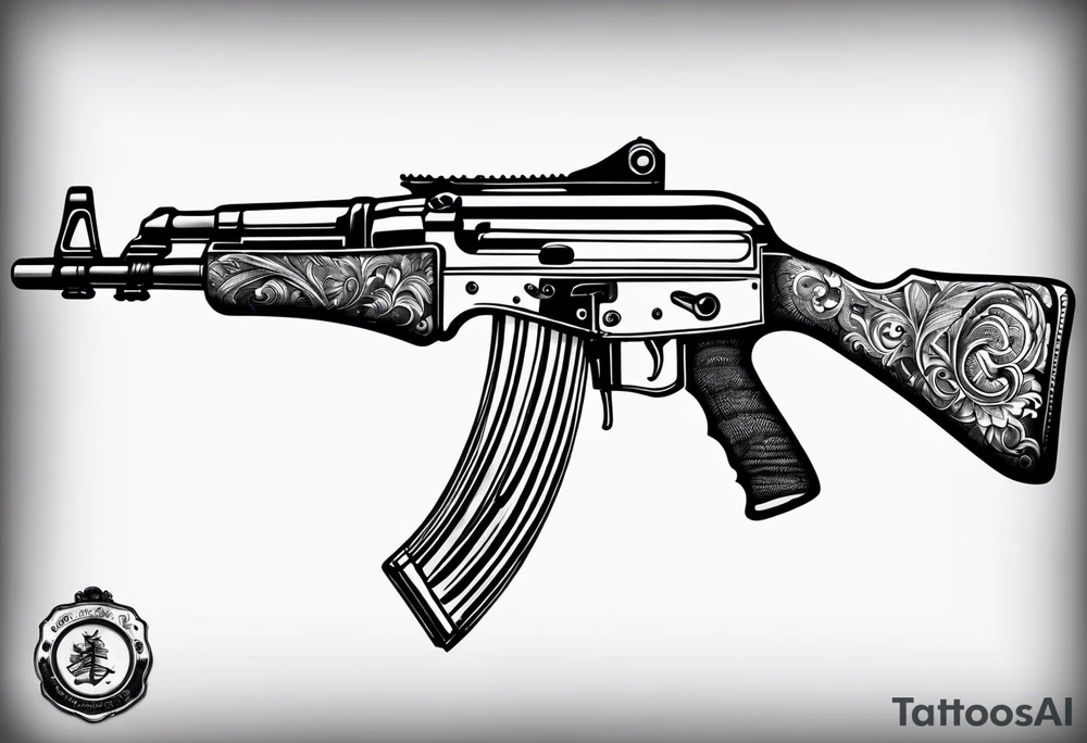 ak 47 tattoo idea