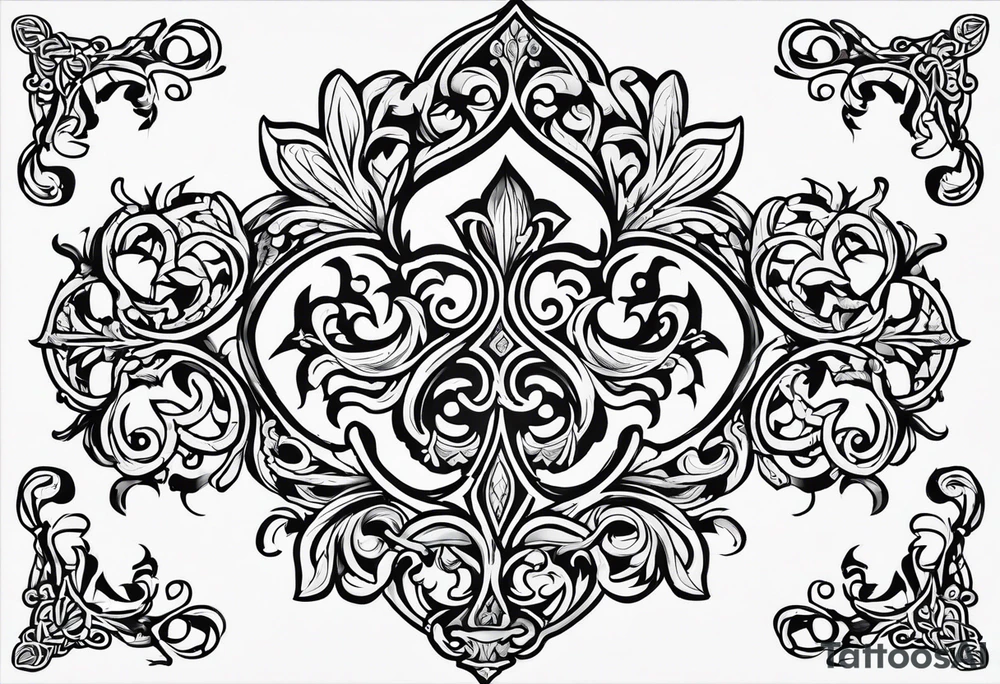 Fleur de lys celtique tattoo idea