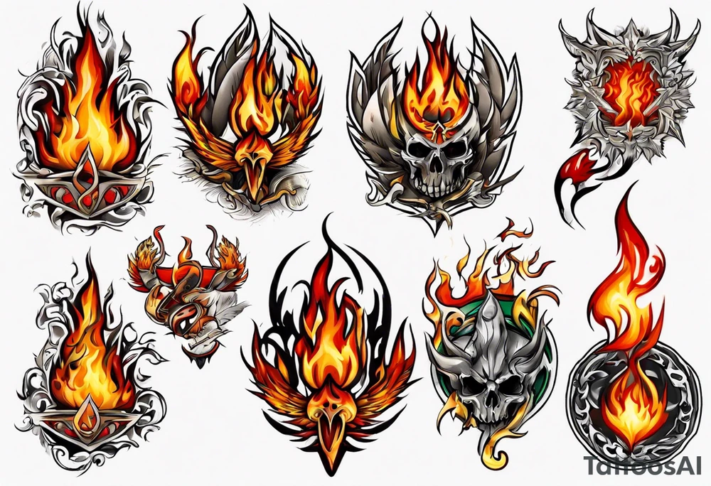 werder bremen flammen auflösen tattoo idea
