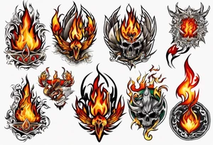 werder bremen flammen auflösen tattoo idea