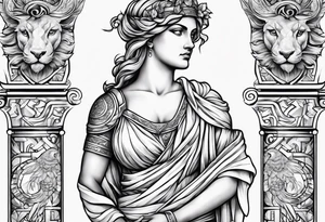 Greek mythology sleeve tattoo idea
