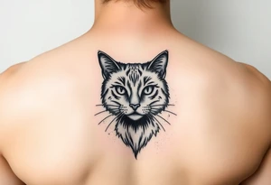 black cat tattoo idea