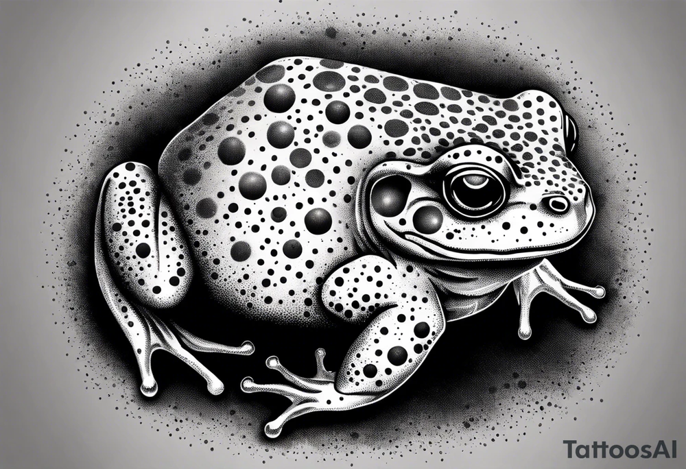 A toad in a thunderstorm tattoo idea