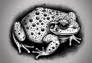 A toad in a thunderstorm tattoo idea