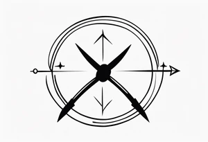 Little Sagittarius symbol tattoo idea