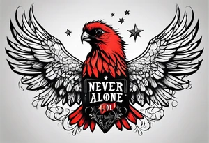 "I never walk alone" tattoo idea