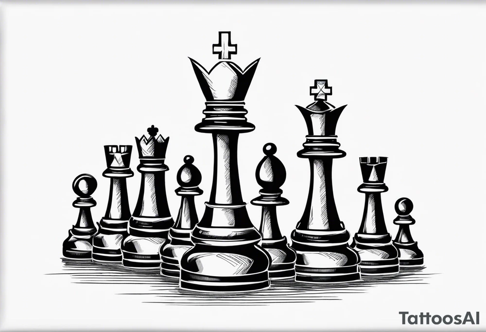 QUEEN CHESS tattoo idea