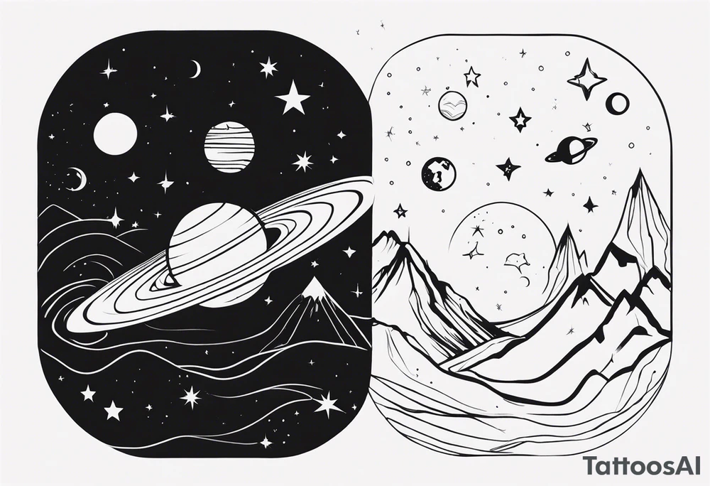 Space tattoo idea