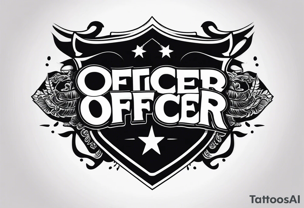 Officer Sunglasses tattoo idea