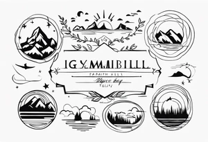 family names tattoo idea