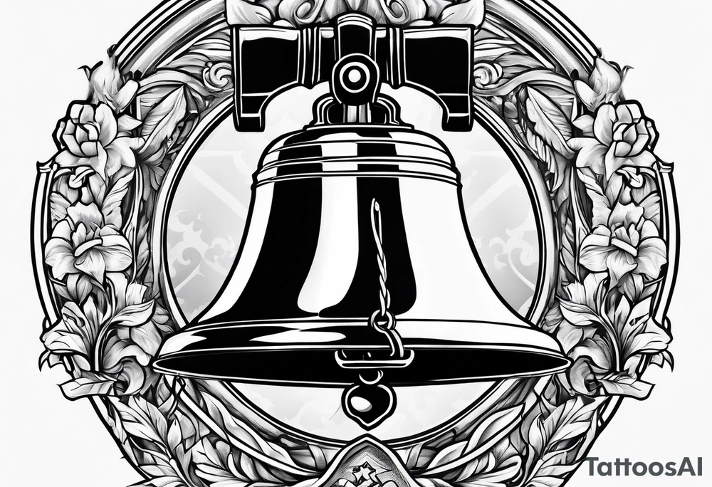 Liberty bell tattoo idea | TattoosAI