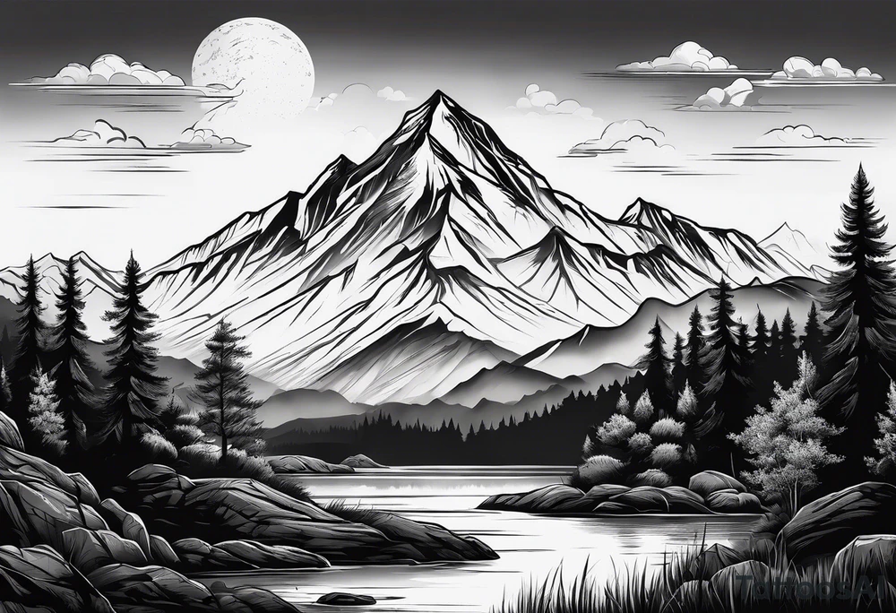 Mountain tattoo idea