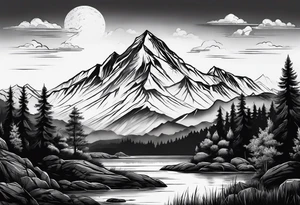 Mountain tattoo idea