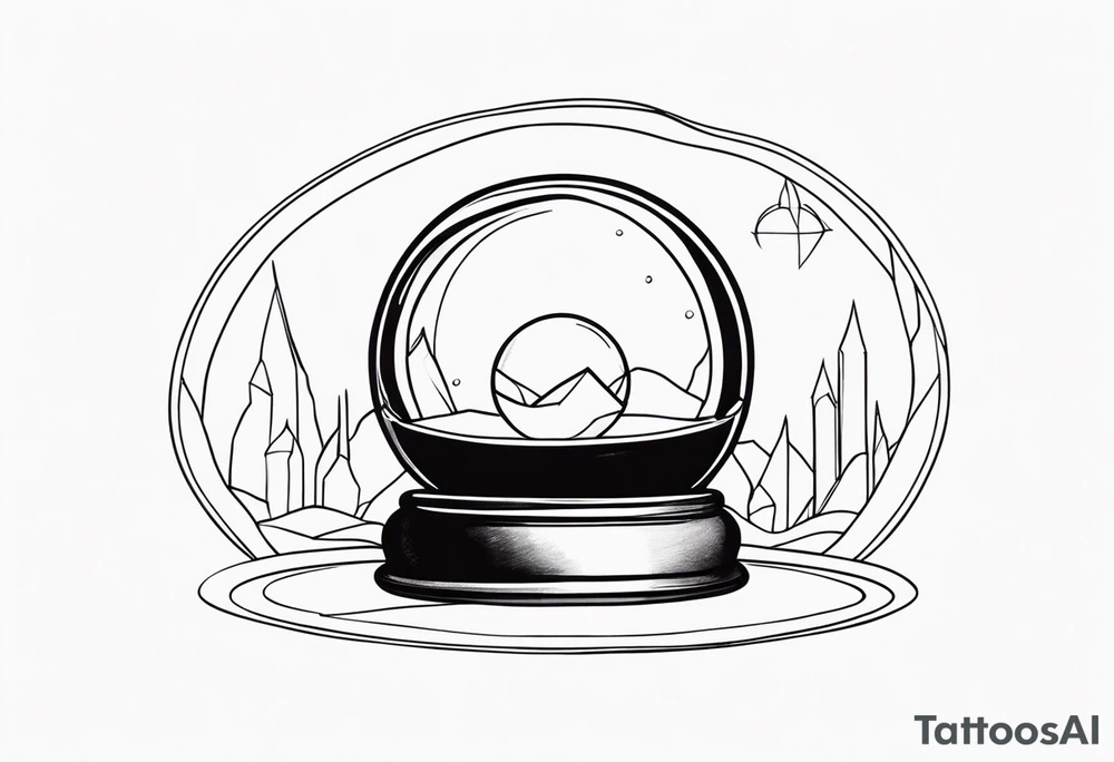 WITCHY Crystal Ball tattoo idea