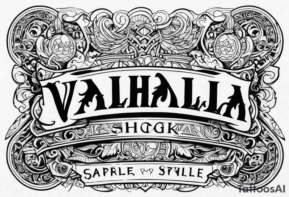 Valhalla tattoo idea