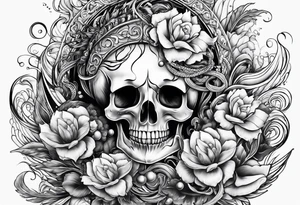 corazon con mar tattoo idea