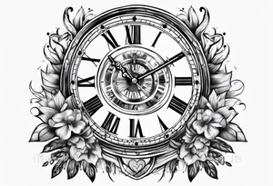 Date clock tattoo idea
