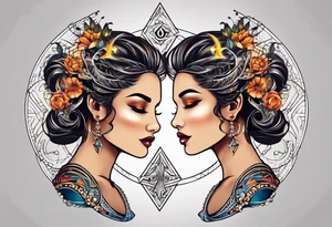 Gemini astrology symbol tattoo idea