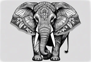 Elephant with attitude tattoo idea