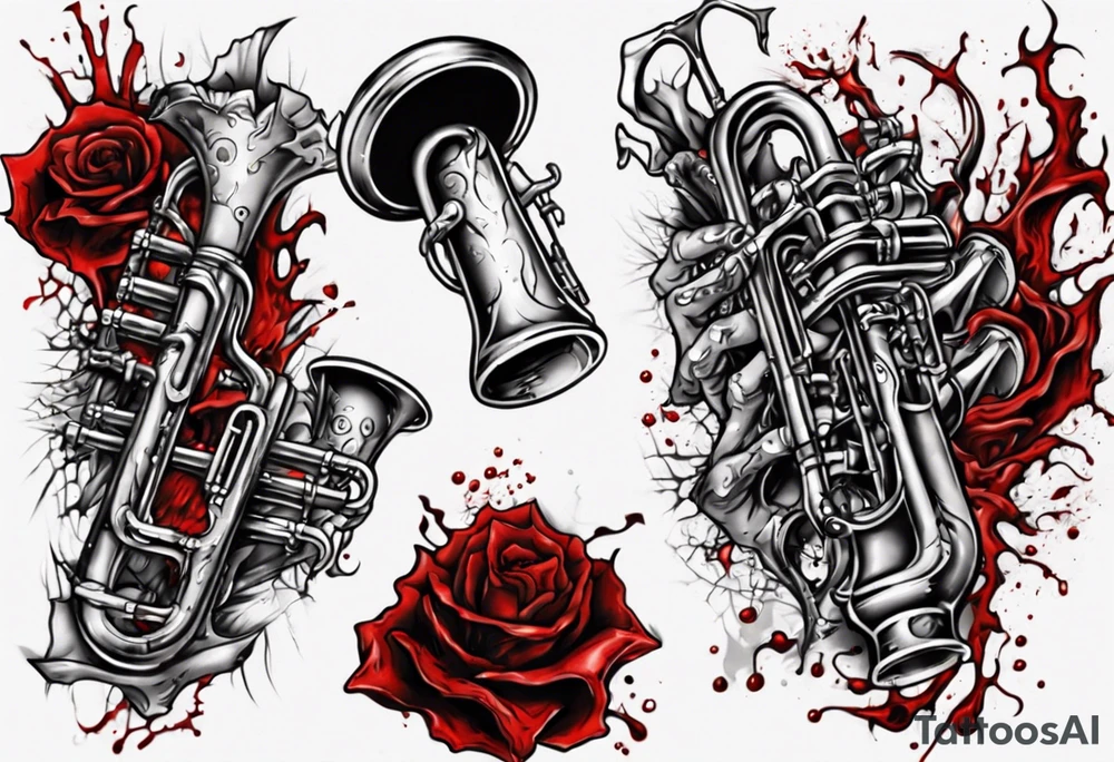 Ancient Trumpet
Horror
Blood
Cracked tattoo idea