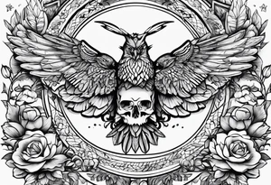Weisse fliegende Taube tattoo idea