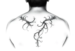 Go back to what it was before. I want fine lines. I want more organic tendrils. tattoo idea