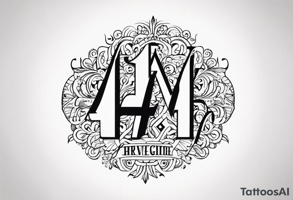 4 4 4 4 tattoo idea