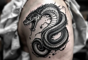 A snake devouring himself in an eternal cycle tattoo idea