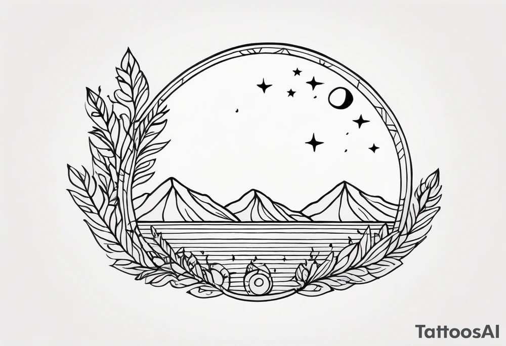 Half moon tattoo idea
