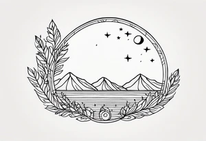 Half moon tattoo idea