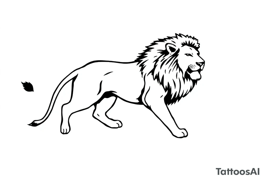 a lion tattoo idea