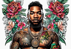 drugs and money , black people tattoo idea