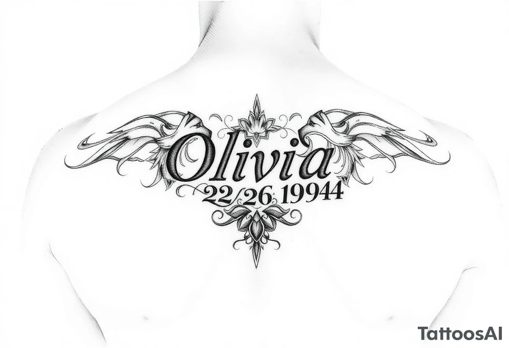 Olivia 02/26/1994 tattoo idea