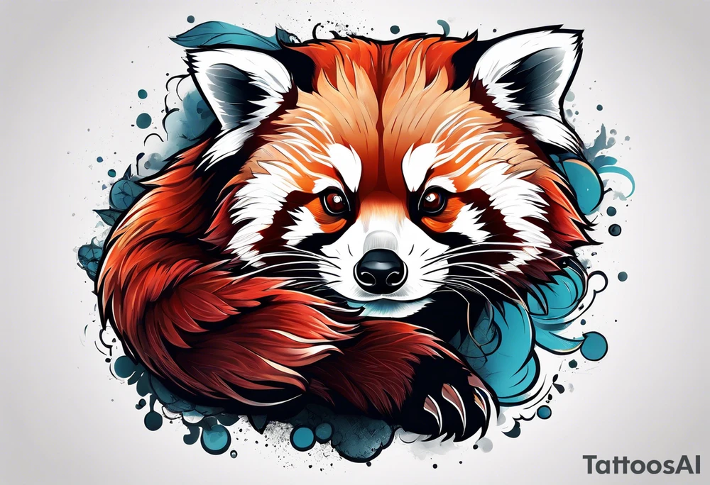 Red panda tattoo idea