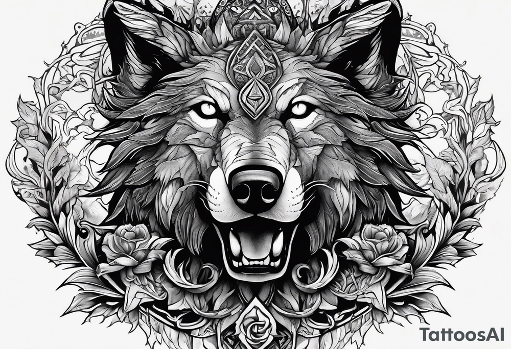 Fenrir
Keltischer Kompaß
Vor einem Nadelwald tattoo idea