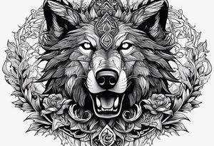 Fenrir
Keltischer Kompaß
Vor einem Nadelwald tattoo idea