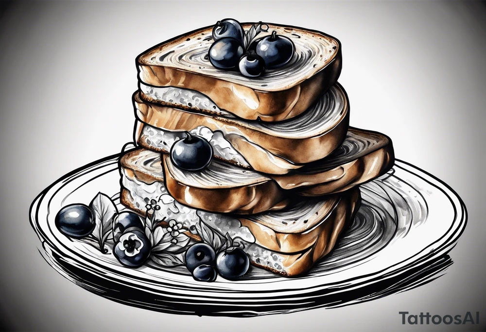 Burnt toast tattoo idea