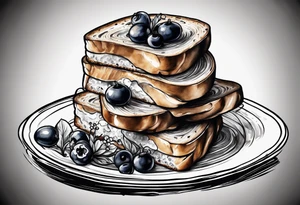 Burnt toast tattoo idea
