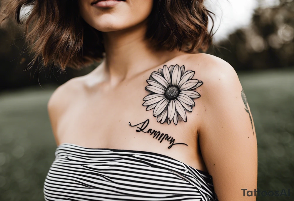 daisy tattoo idea
