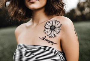 daisy tattoo idea