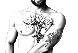 Tree of life celtic tattoo idea