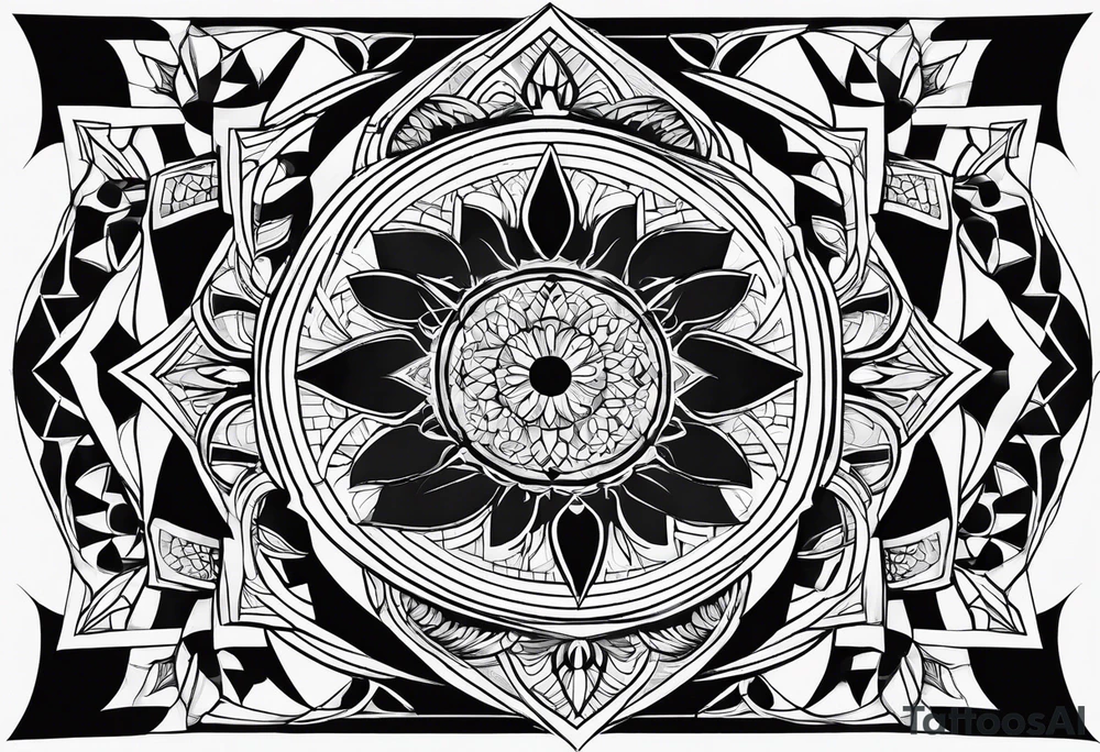 Geometric shapes that represent balance in life. No scales. tattoo idea