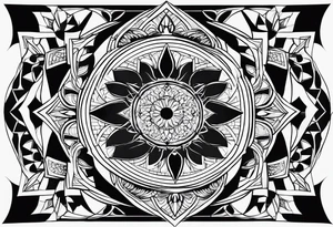 Geometric shapes that represent balance in life. No scales. tattoo idea
