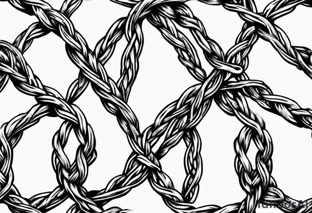 Simple barbed wire tattoo idea