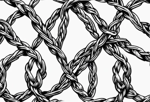Simple barbed wire tattoo idea