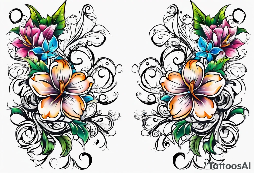 Longer Vines of Flores tattoo idea